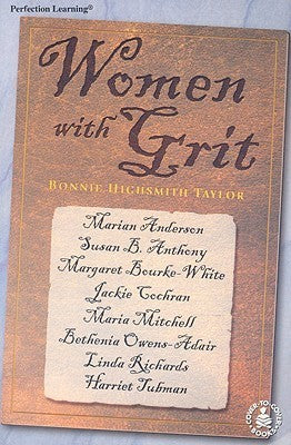 Book cover of Women With Grit by Bonnie Highsmith Taylor