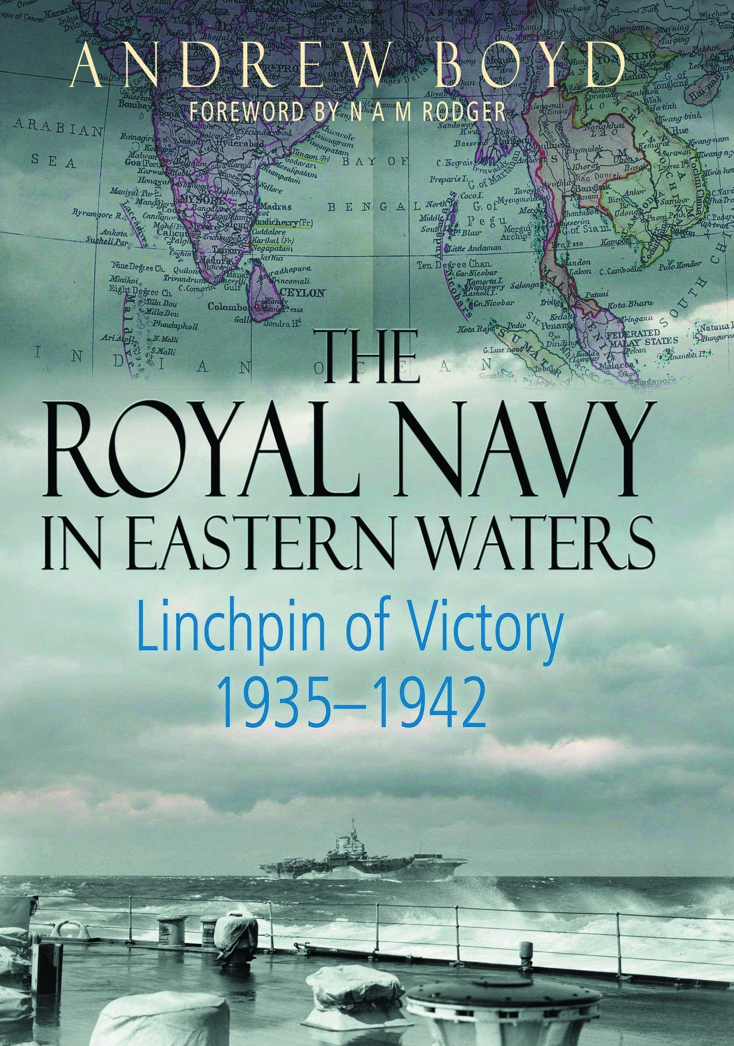 Book cover of The Royal Navy in Eastern Waters by Andrew Boyd