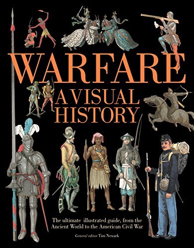 Book cover of Warfare: A Visual History /Anlais by Newark Tim