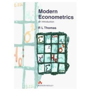 Book cover of Modern Econometrics: An Introduction by R. Leighton Thomas