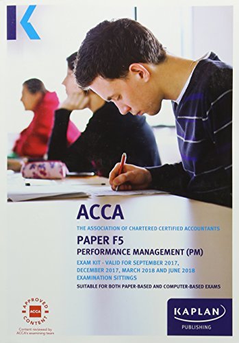 Book cover of F5 Performance Management PM by Kaplan Publishing