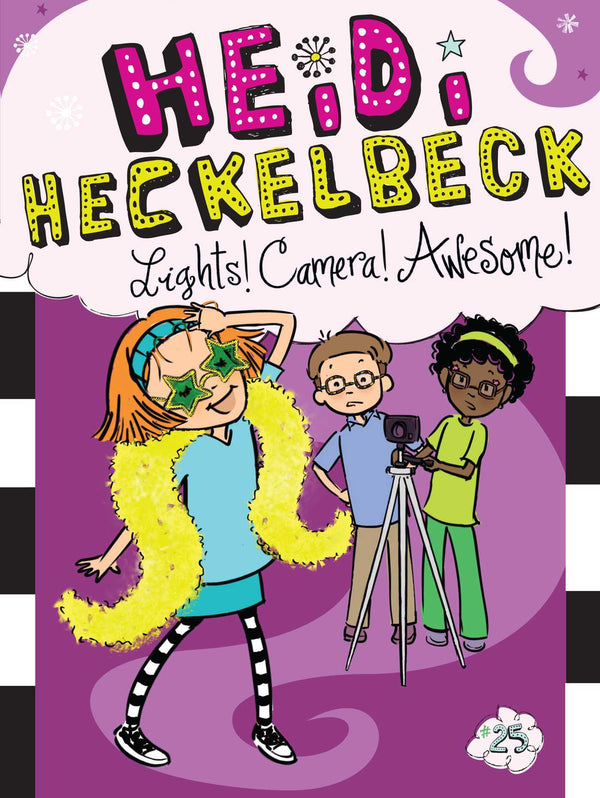 Book cover of Heidi Heckelbeck Lights! Camera! Awesome! by Wanda Coven, Priscilla Burris (Illus.)