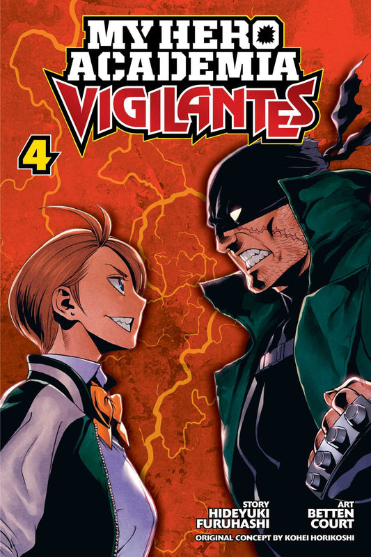 Book cover of My Hero Academia: Vigilantes, Vol. 4 by Kohei Horikoshi, Betten Court (Illus.)