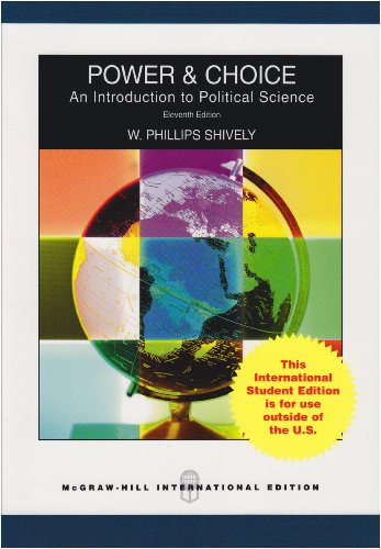 Book cover of Power and Choice by W. Phillips Shively