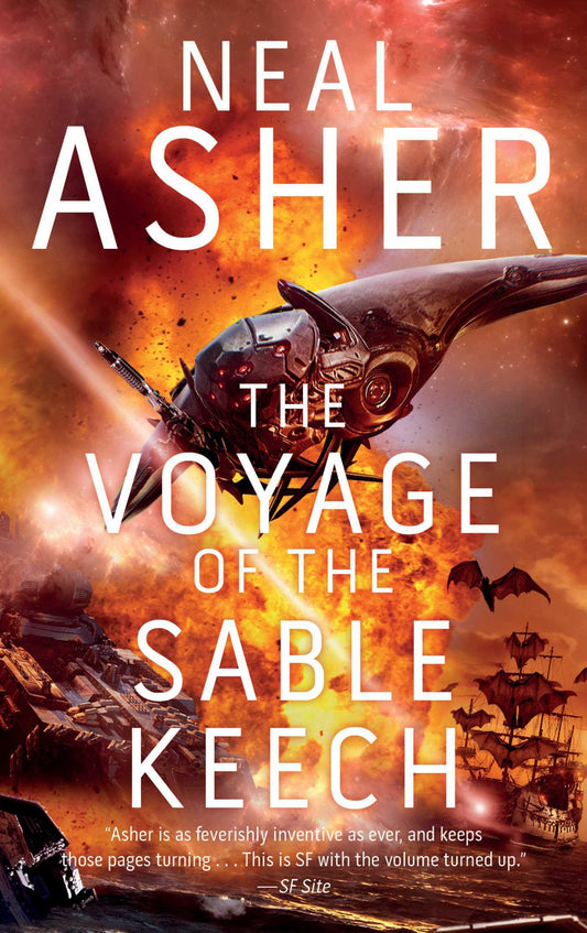 Book cover of The Voyage Of The Sable Keech by Neal Asher