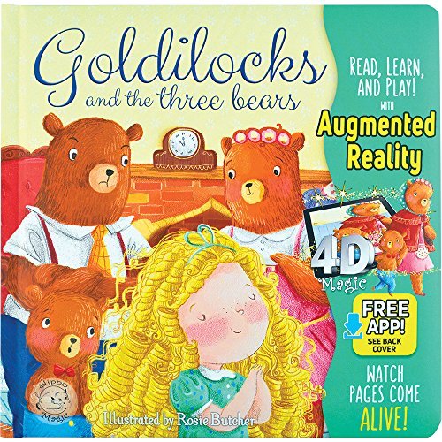 Book cover of Goldilocks And The Three Bears: Free Hippo Magic App Included by Nat Lambert, Rosie Butcher (Illus.)