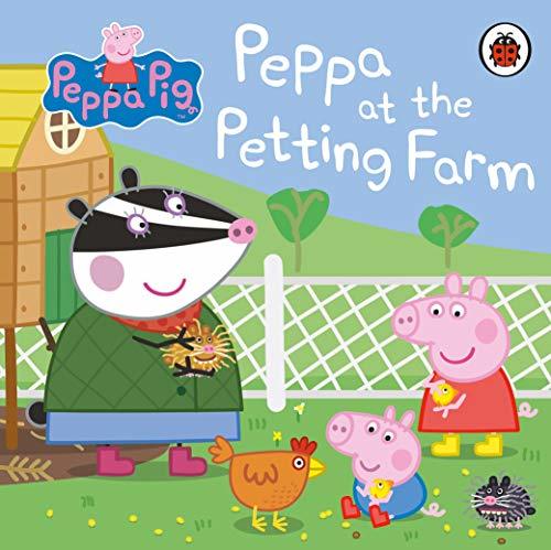 Book cover of Peppa Pig: Peppa At The Petting Farm by Neville Astley