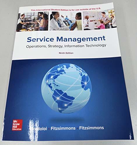 Book cover of Service Management by James A. Fitzsimmons, Sanjeev K. Bordoloi, Mona J. Fitzsimmons