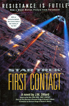 Book cover of Star Trek: First Contact by J.M. Dillard