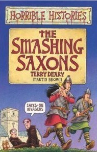 Book cover of The Smashing Saxons by Terry Deary
