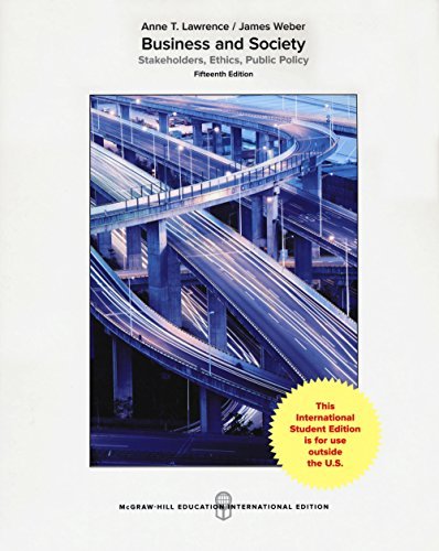 Book cover of Ise Bus & Society: Stakeholders Ethc Public Policy by Lawrence Anne