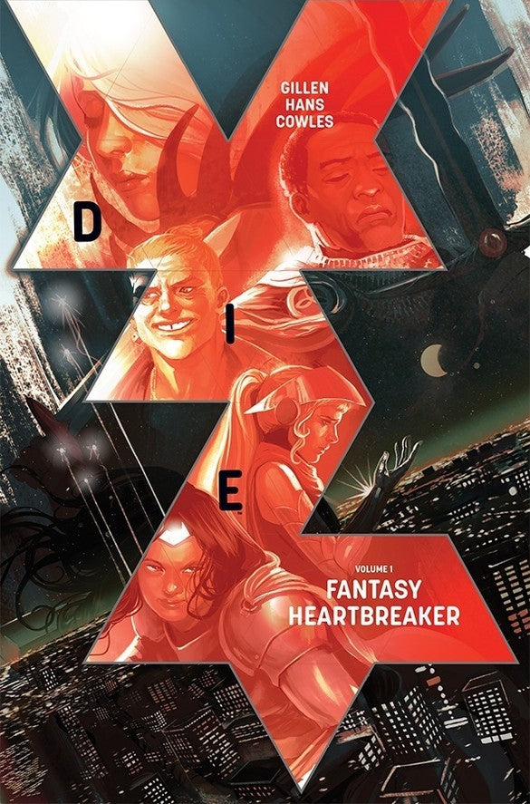 Book cover of Die, Vol. 1: Fantasy Heartbreaker by Kieron Gillen, Stephanie Hans (Artist), Clayton Cowles (Letterer)