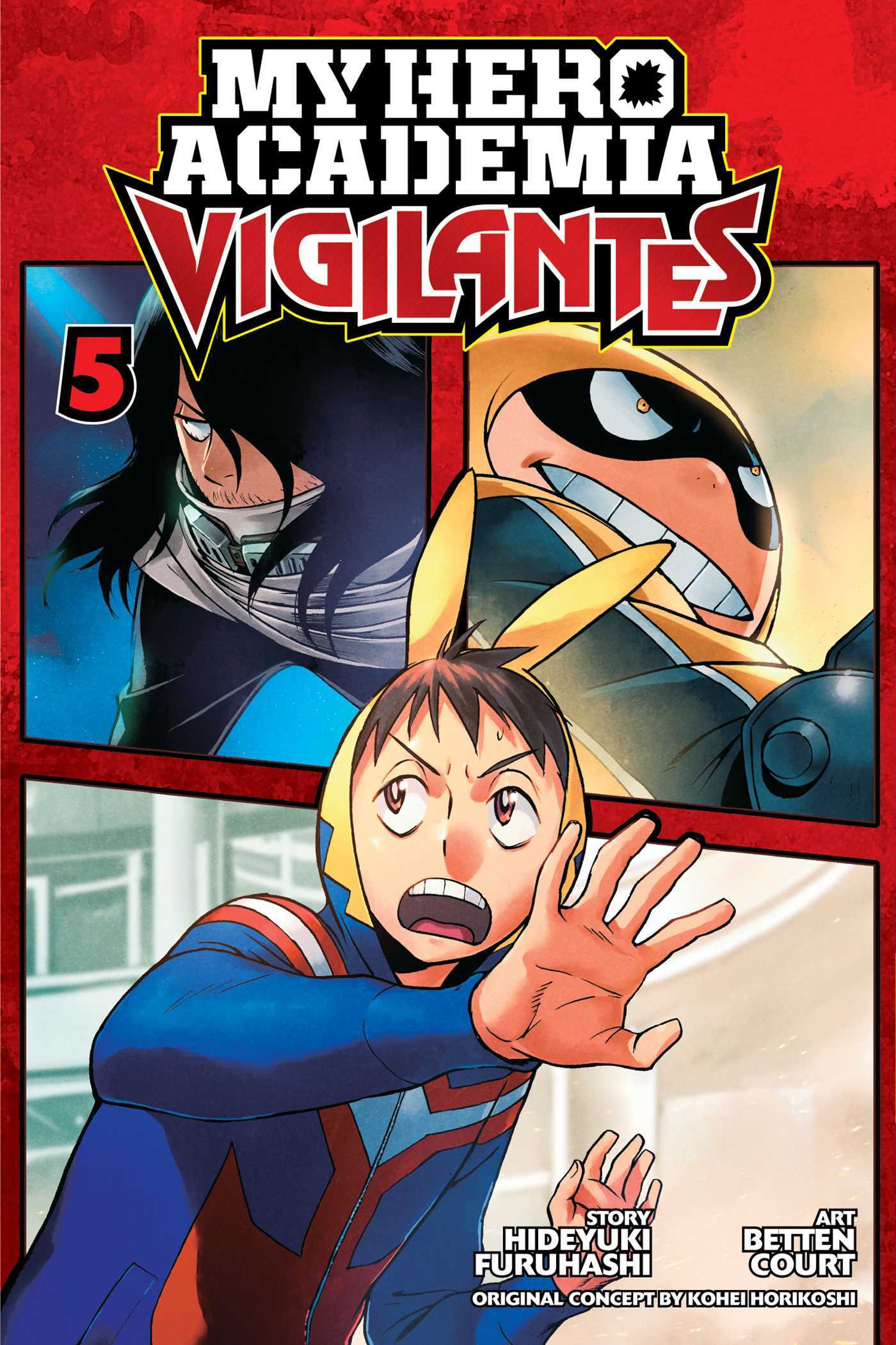 Book cover of My Hero Academia: Vigilantes, Vol. 5 by Kohei Horikoshi, Betten Court (Illus.)