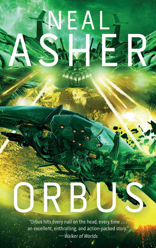 Book cover of Orbus by Neal Asher