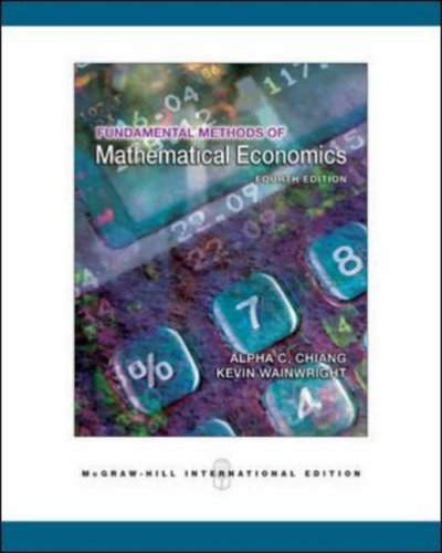 Book cover of Fundamental Methods of Mathematical Economics by Alpha C.; Wainwright Chiang, Kevin Wainwright