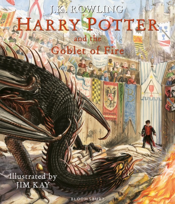Book cover of Harry Potter And The Goblet Of Fire by J.K. Rowling, Jim Kay (Illus.)