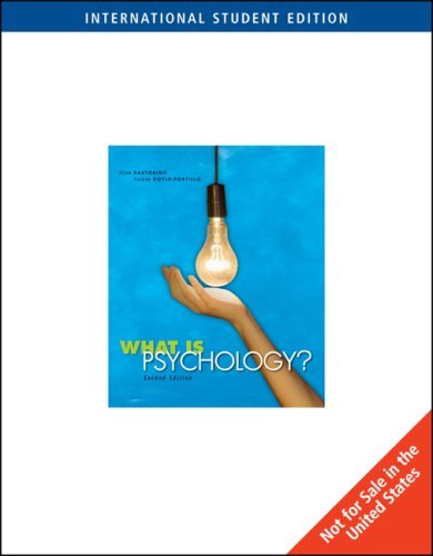 Book cover of What Is Psychology? Essentials by Ellen Pastorino