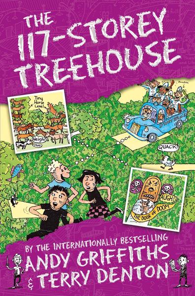 Book cover of The 117-Storey Treehouse by Andy Griffiths