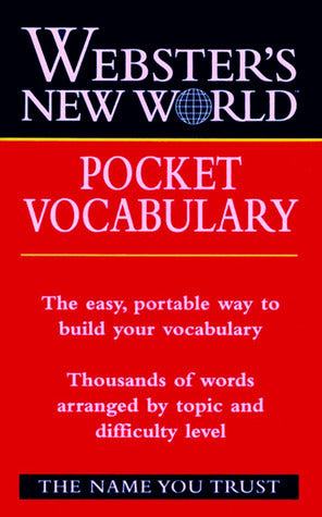 Book cover of Webster's New World Pocket Vocabulary by Anonymous