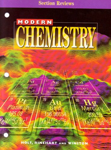 Book cover of Modern Chemistry Section Reviews by Holt McDougal