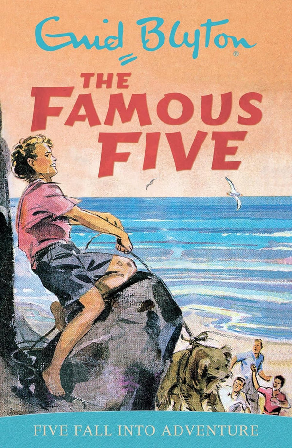 Book cover of Five Fall Into Adventure by Enid Blyton
