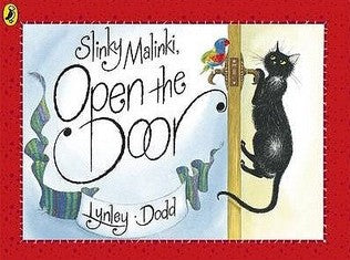Book cover of Slinky Malinki, Open The Door by Lynley Dodd