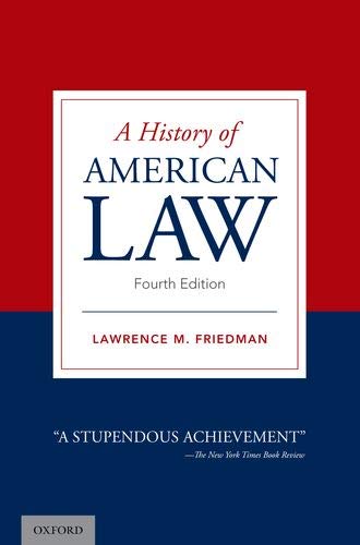 Book cover of A History of American Law by Lawrence M. Friedman