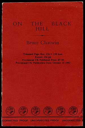 Book cover of On The Black Hill by Bruce Chatwin