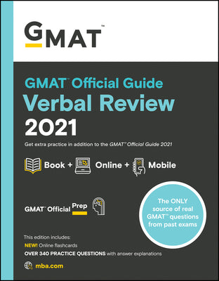 Book cover of Gmat Official Guide Verbal Review 2021, Book + Online Question Bank by GMAC