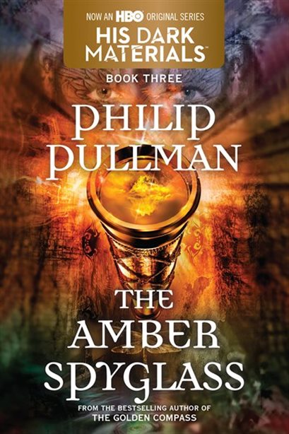 Book cover of The Amber Spyglass by Philip Pullman