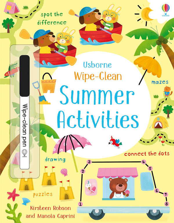 Book cover of Wipe-Clean Summer Activities by Kirsteen Robson