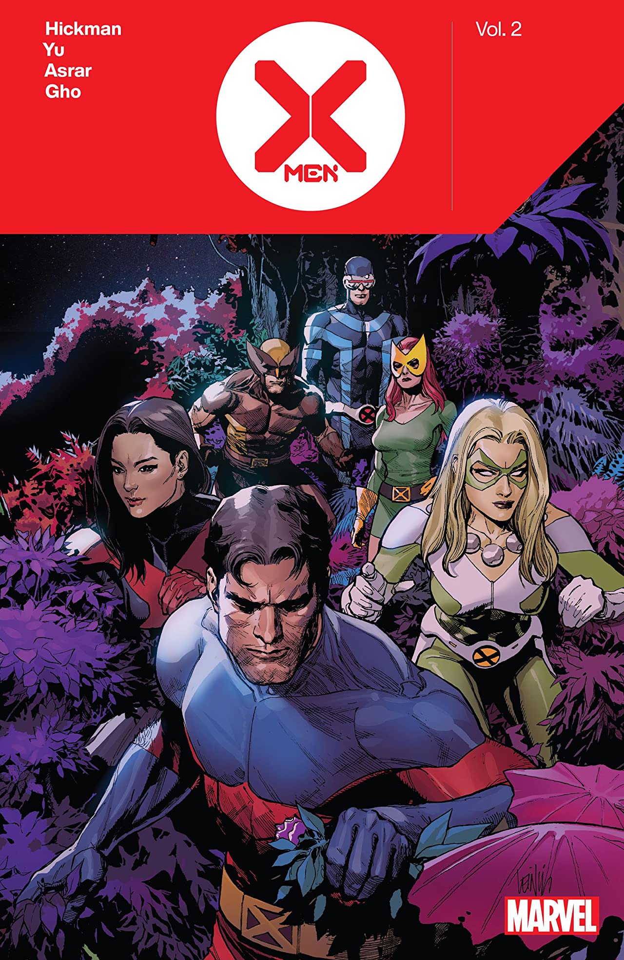 Book cover of X-Men, Vol. 2 by Jonathan Hickman, Leinil Francis Yu (Illus.), Mahmud Asrar (Illus.)