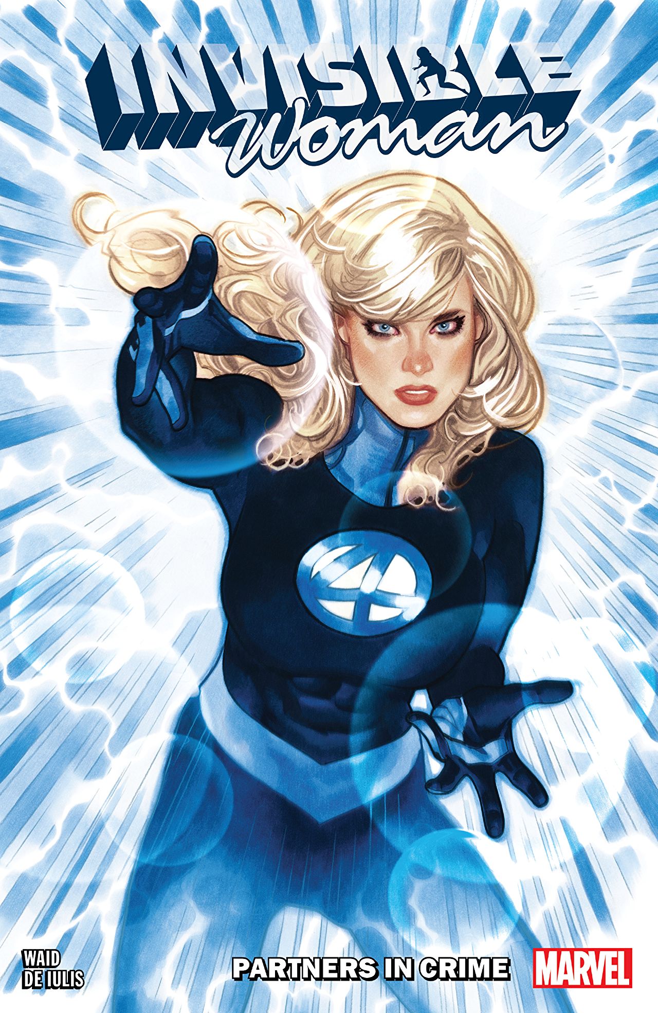 Book cover of Invisible Woman: Partners In Crime by Mark Waid, Mattia de Iulis (Illus.)