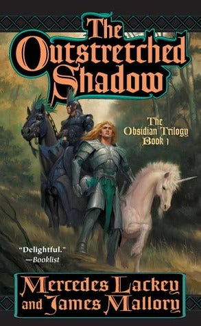 Book cover of The Outstretched Shadow by Mercedes Lackey, James Mallory