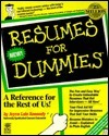 Book cover of Resumes For Dummies by Joyce Lain Kennedy
