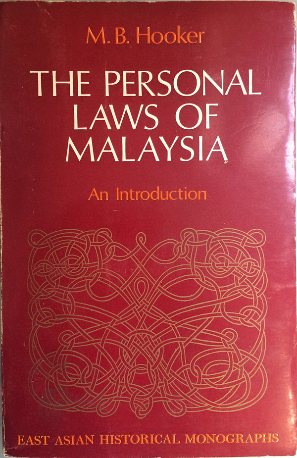Book cover of The Personal Laws Of Malaysia: An Introduction by M.B. Hooker