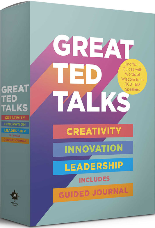 Book cover of Great TED Talks Boxed Set: Unofficial Guides With Words Of Wisdom From 300 TED Speakers by Editors of Portable Press
