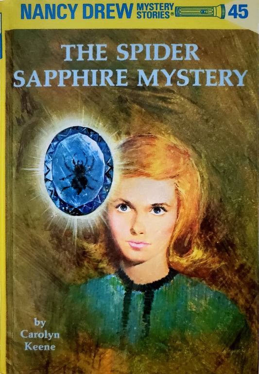 Book cover of The Spider Sapphire Mystery by Carolyn Keene