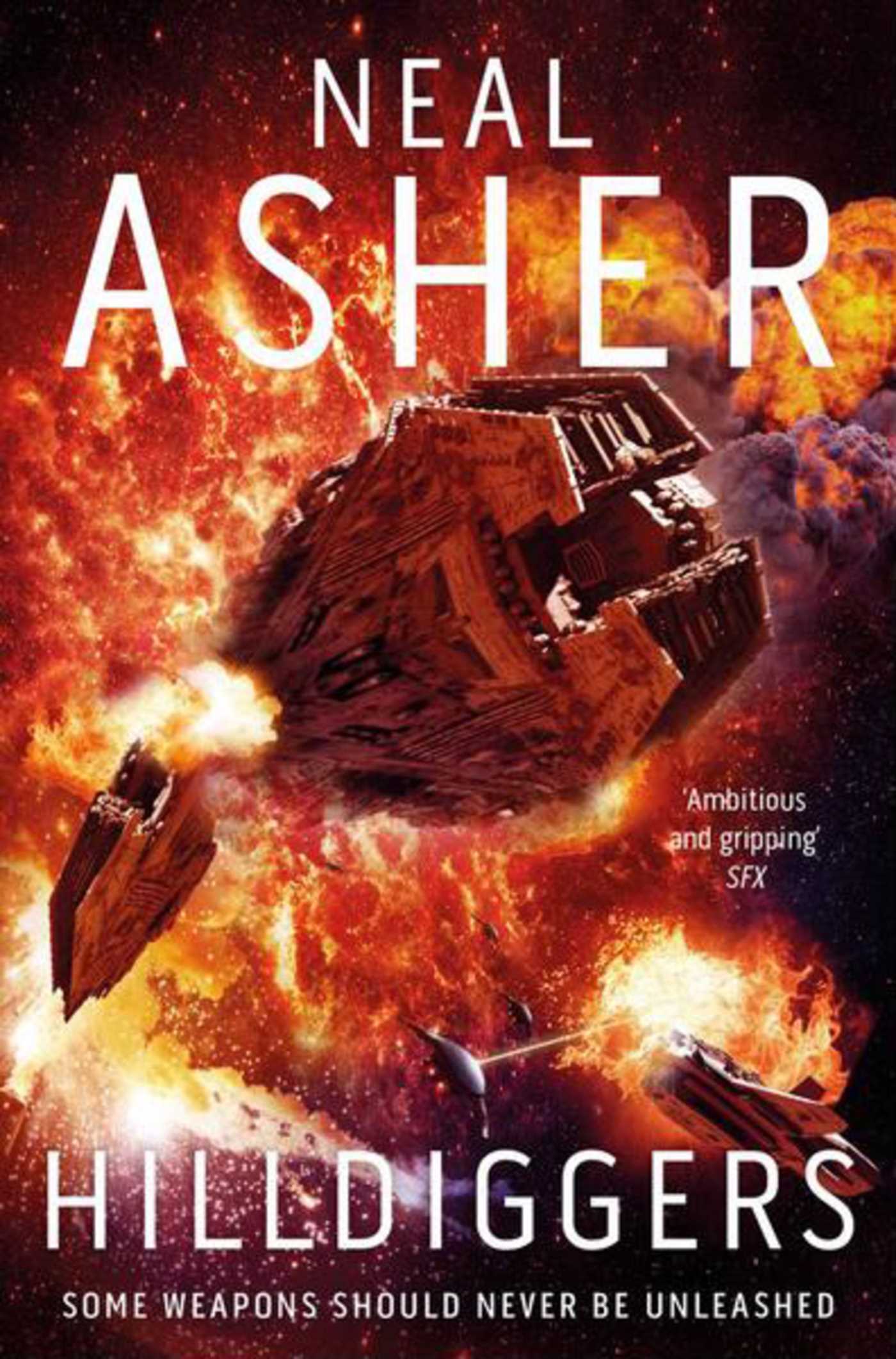 Book cover of Hilldiggers by Neal Asher