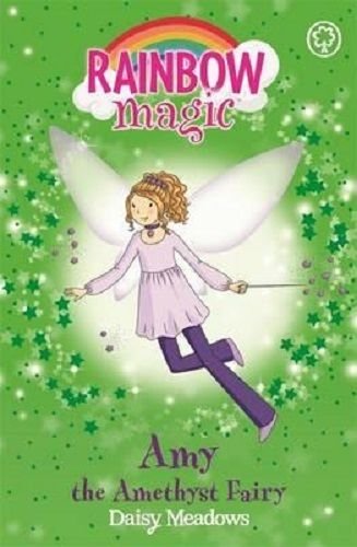 Book cover of Rainbow Magic "Amy" The Amethyst Fairy - Jewel Fai by Daisy Meadows