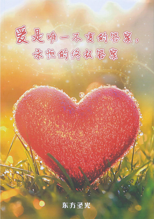 Book cover of 爱是唯一不变的答案，永恒的终极答案 by 东方圣光
