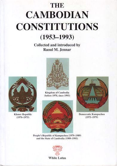 Book cover of The Cambodian Constitutions by Raoul Marc Jennar