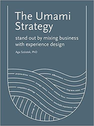 Book cover of The Umami Strategy. Stand Out by Mixing Business With Experience Design by Aga Szóstek