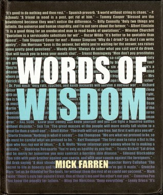 Book cover of Words of Wisdom by Mick Farren