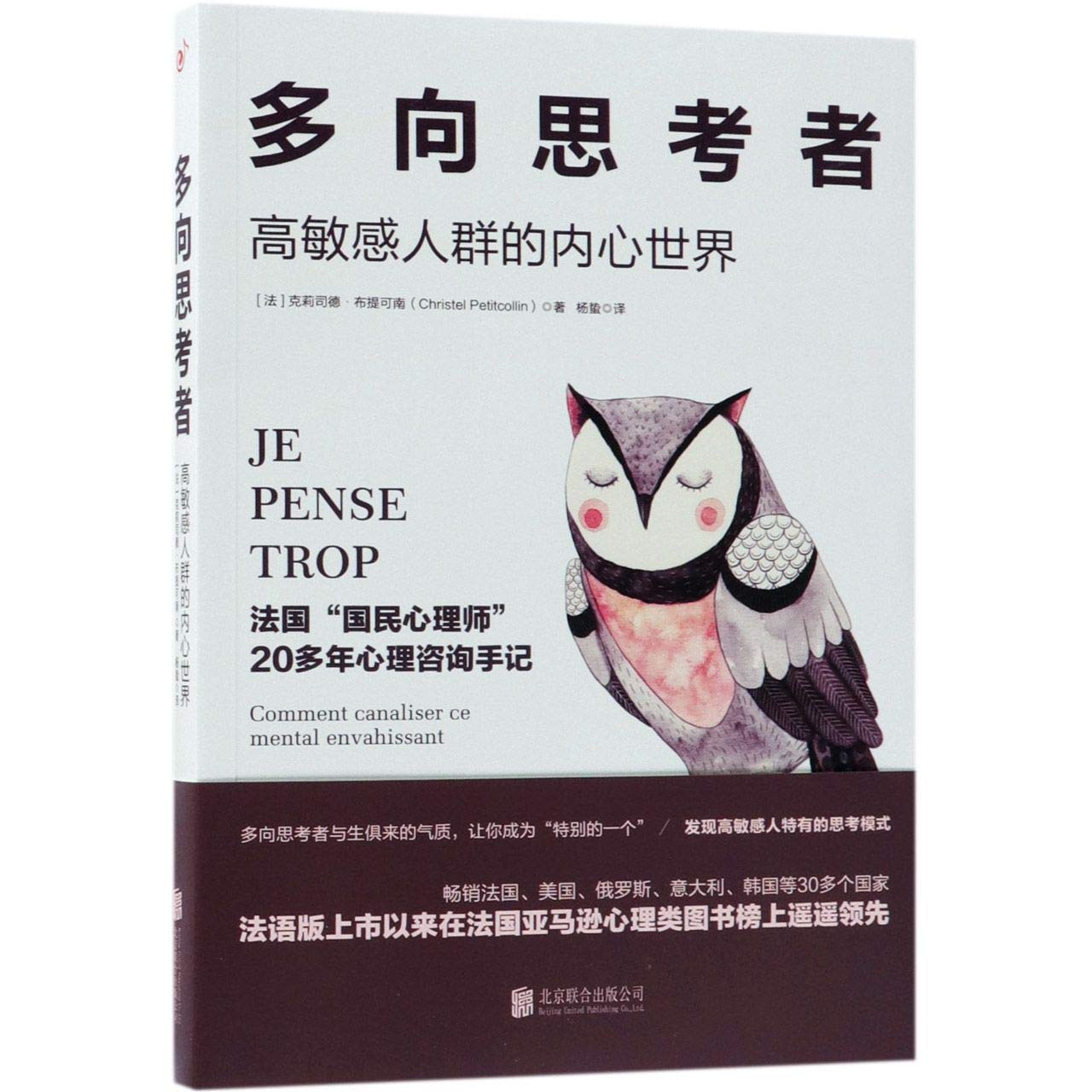 Book cover of Je Pense Trop: Comment Canaliser Ce Mental Envahi by Christel Petitcollin