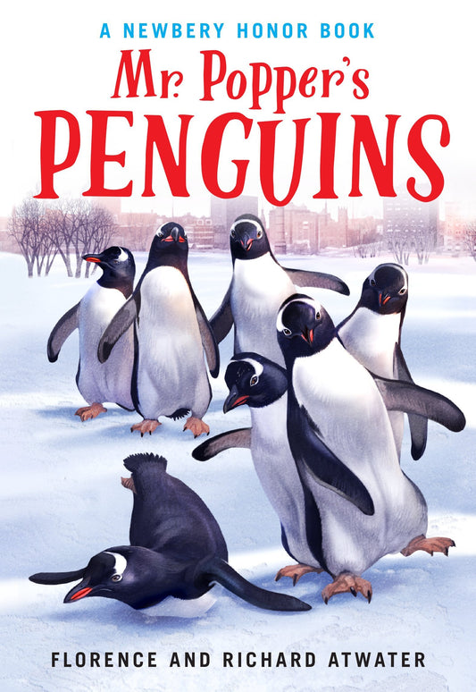 Book cover of Mr. Popper's Penguins by Richard Atwater, Florence Atwater, Jim Madsen (Illus.)