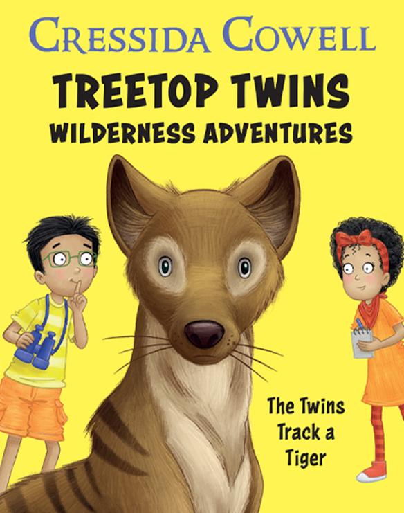 Book cover of The Twins Track A Tiger by Cressida Cowell