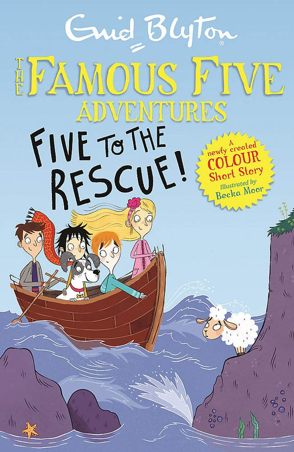 Book cover of Famous Five Colour Short Stories: Five To The Rescue! by Enid Blyton