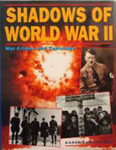 Book cover of Shadows Of World War II – War Crimes And Espionage by Karen Farrington