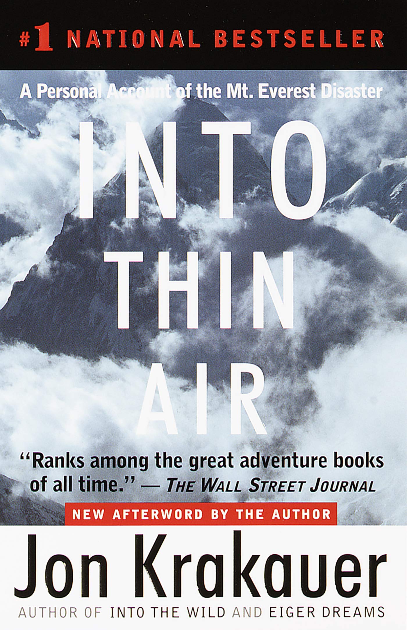 Book cover of Into Thin Air: A Personal Account Of The Mount Everest Disaster by Jon Krakauer